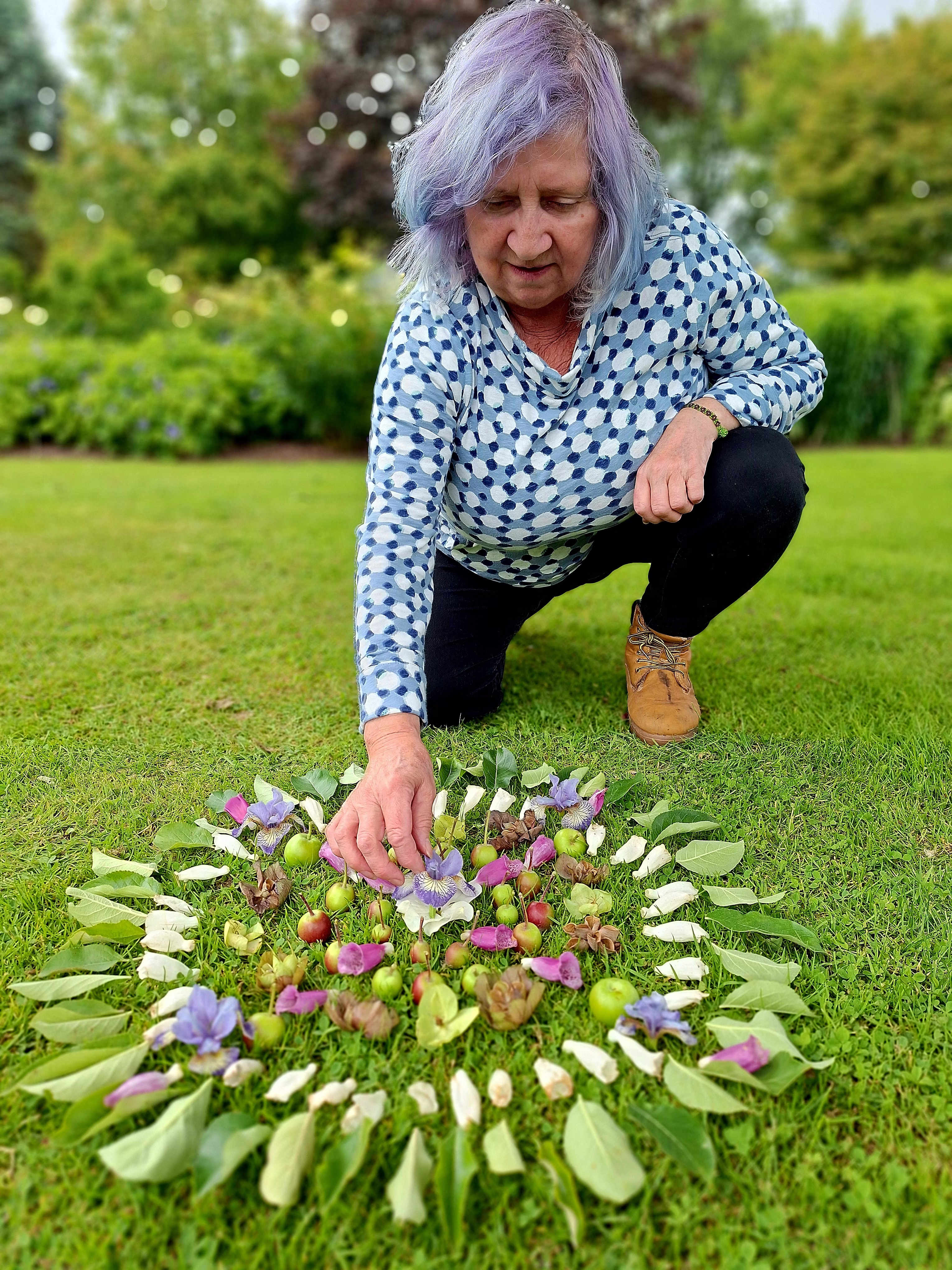 A morning altar made by a practitioner